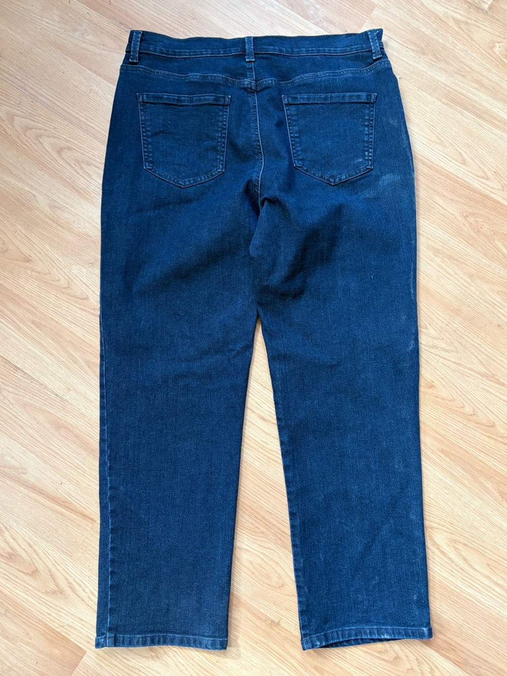 Gloria Vanderbilt Amanda Straight Leg Dark Blue Jeans Sz 16 - Picture 6 of 8